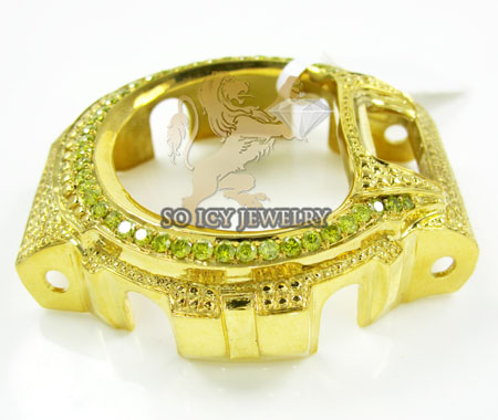 Canary diamond yellow .925 italy diamond cut g-shock case 2.25ct - Image 2