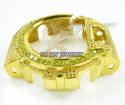 Canary diamond yellow .925 italy diamond cut g-shock case 2.25ct