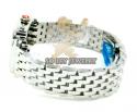 Ladies michele deco diamond white stainless steel watch 0.60ct