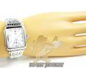 Ladies michele deco 16 white stainless steel watch 0.05ct