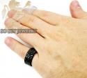 Mens 10k black gold black diamond band 3.75ct