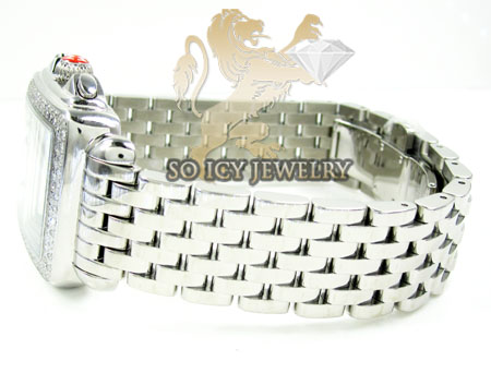 Ladies michele deco diamond white stainless steel watch 0.60ct - Image 4