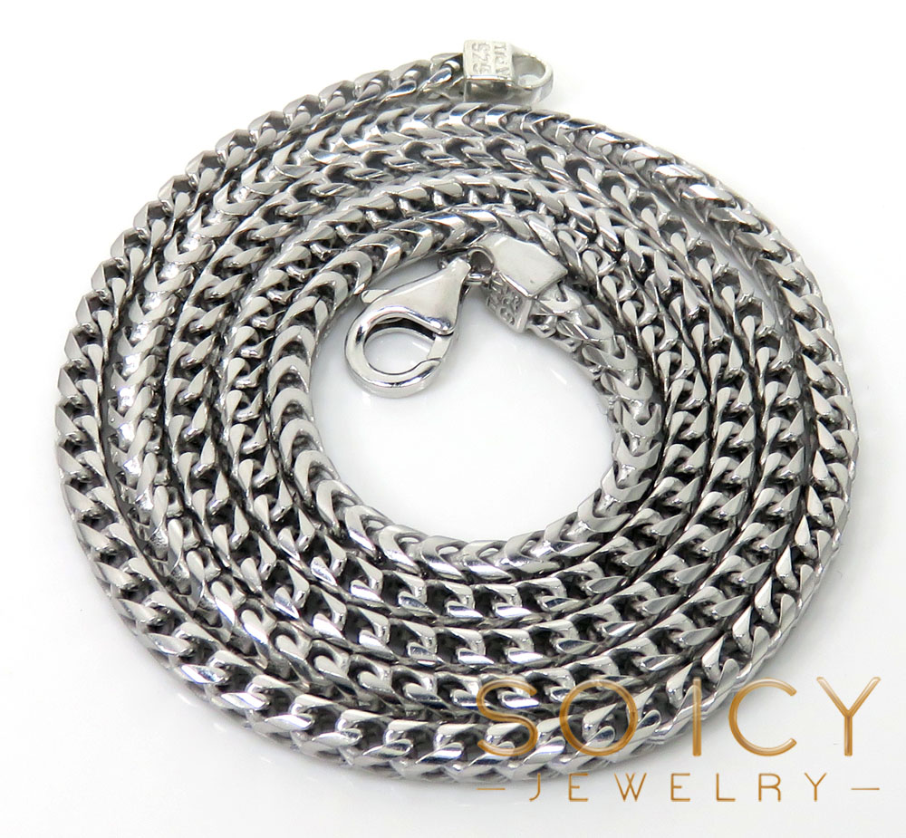 925 sterling silver franco italy chain 18-24 inches 3mm - Image 2