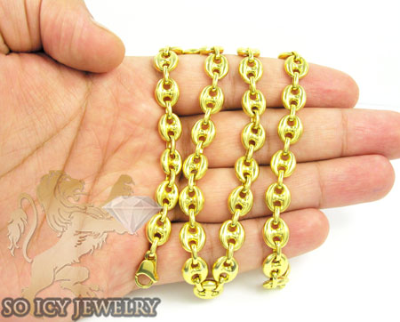 14k yellow gold gucci link chain 18 inches 8.5mm - Image 5