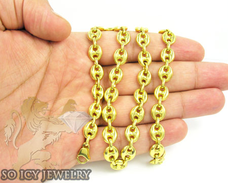 14k yellow gold gucci link chain 24 inches 8.5mm