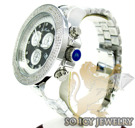 Buy Mens Joe Rodeo White Stainless Steel Pilot Diamond Watch 3.15 