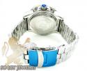 Mens joe rodeo white stainless steel pilot diamond watch 3.15ct jrpl2