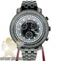 Mens joe rodeo black stainless steel tyler diamond watch 2.00ct jty15