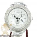 Mens joe rodeo white stainless steel pilot diamond watch 3.15ct jrpl1