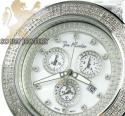 Mens joe rodeo white stainless steel pilot diamond watch 3.15ct jrpl1