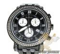 Mens joe rodeo black stainless steel classic diamond watch 1.75ct jcl49