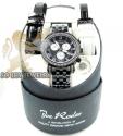 Mens joe rodeo black stainless steel classic diamond watch 1.75ct jcl49