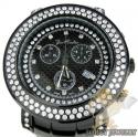 Mens joe rodeo black stainless steel junior diamond watch 4.75ct jju80