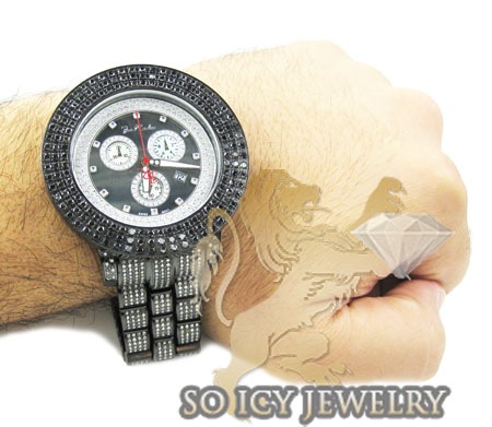 Mens joe rodeo black stainless steel pilot black diamond watch 17.00ct jrpl29 - Image 10