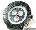 Mens joe rodeo black stainless steel pilot black diamond watch 17.00ct jrpl29