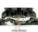 Mens joe rodeo black stainless steel pilot black diamond watch 17.00ct jrpl29