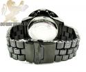 Mens joe rodeo black stainless steel pilot black diamond watch 17.00ct jrpl29