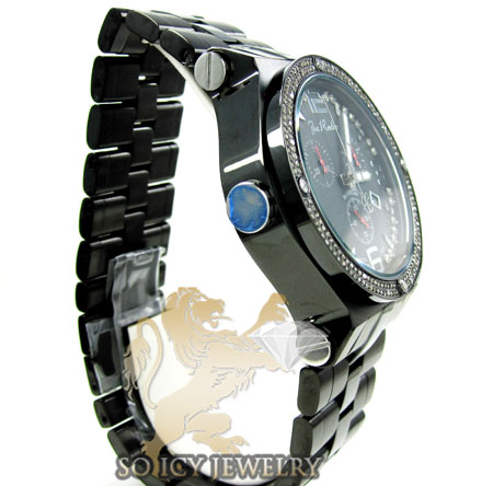 Mens joe rodeo black stainless steel phantom diamond watch 2.25ct jptm27 - Image 4