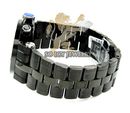 Mens joe rodeo black stainless steel phantom diamond watch 2.25ct jptm27 - Image 5