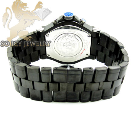 Mens joe rodeo black stainless steel phantom diamond watch 2.25ct jptm27 - Image 7