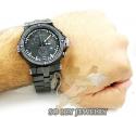 Mens joe rodeo black stainless steel phantom diamond watch 2.25ct jptm27