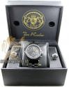 Mens joe rodeo black stainless steel phantom diamond watch 2.25ct jptm27