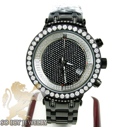 Ladiess joe rodeo black stainless steel master diamond watch 2.00ct jjml10 - Image 2