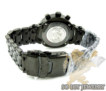 Ladiess joe rodeo black stainless steel master diamond watch 2.00ct jjml10 - Image 4