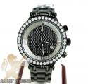 Ladiess joe rodeo black stainless steel master diamond watch 2.00ct jjml10