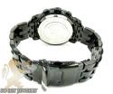 Mens joe rodeo black stainless steel classic blue diamond watch 3.50ct jcl111