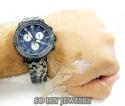 Mens joe rodeo black stainless steel classic blue diamond watch 3.50ct jcl111