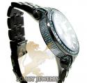 Mens joe rodeo black stainless steel classic blue diamond watch 5.50ct jcl110