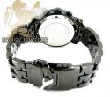 Mens joe rodeo black stainless steel classic blue diamond watch 5.50ct jcl110