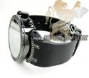 Mens joe rodeo black stainless steel master diamond watch 2.20ct jjm66