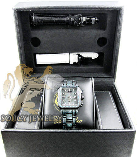 Ladies joe rodeo black stainless steel madison blue diamond watch 13.50ct jrmd35 - Image 9