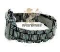 Ladies joe rodeo black stainless steel madison blue diamond watch 13.50ct jrmd35