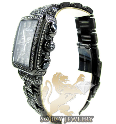 Ladies joe rodeo black stainless steel madison black diamond watch 13.50ct jrmd34