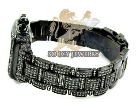 Ladies joe rodeo black stainless steel madison black diamond watch 13.50ct jrmd34