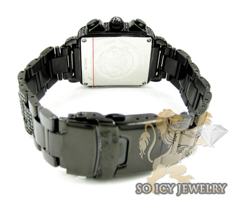 Ladies joe rodeo black stainless steel madison black diamond watch 13.50ct jrmd34