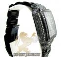 Ladies joe rodeo black stainless steel madison black diamond watch 13.50ct jrmd34