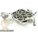 Taz mania devil 10k white gold diamond pendant 7.50ct