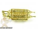 14k two tone jewish torah pendant