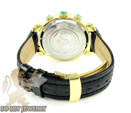 Mens joe rodeo yellow pearl classic diamond watch 1.75ct jcl23