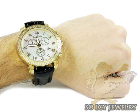Mens joe rodeo yellow pearl classic diamond watch 1.75ct jcl23 - Image 5
