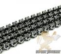10k black gold round black 5 pointer diamond chain 11.00ct 20-30