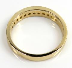 Unisex 14k yellow gold canary diamond wedding band 0.50ct