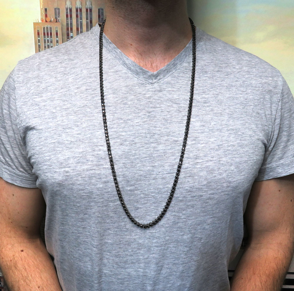 Black tennis chain Outlet