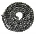 Black sterling silver black diamond tennis chain 13.07ct 20-32