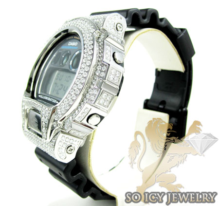 Mens white cz dw-6900 g-shock watch 5.00ct - Image 3