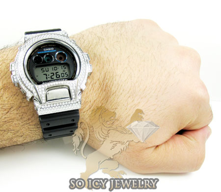 Mens white cz dw-6900 g-shock watch 5.00ct - Image 6